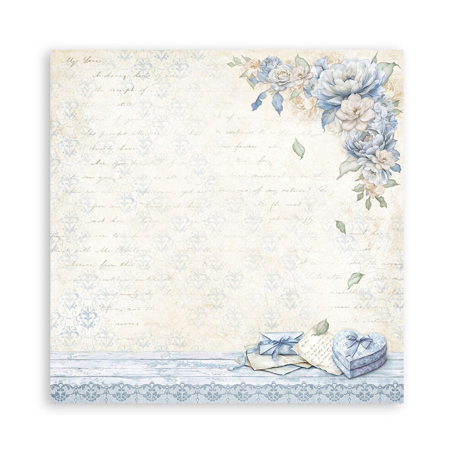 Stamperia Timeless 8"x8" Single Sided Scrapbook Pad