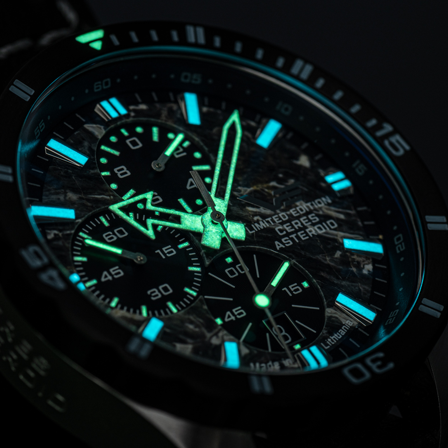 Vostok Europe 'Ceres' Asteroid 6S10-320E693 Watch