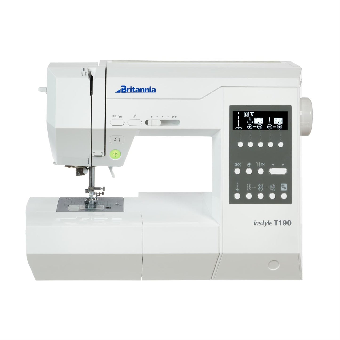 Britannia InStyle T190 Sewing Machine | Computerised Sewing Machine with 190 Stitches & LCD Screen