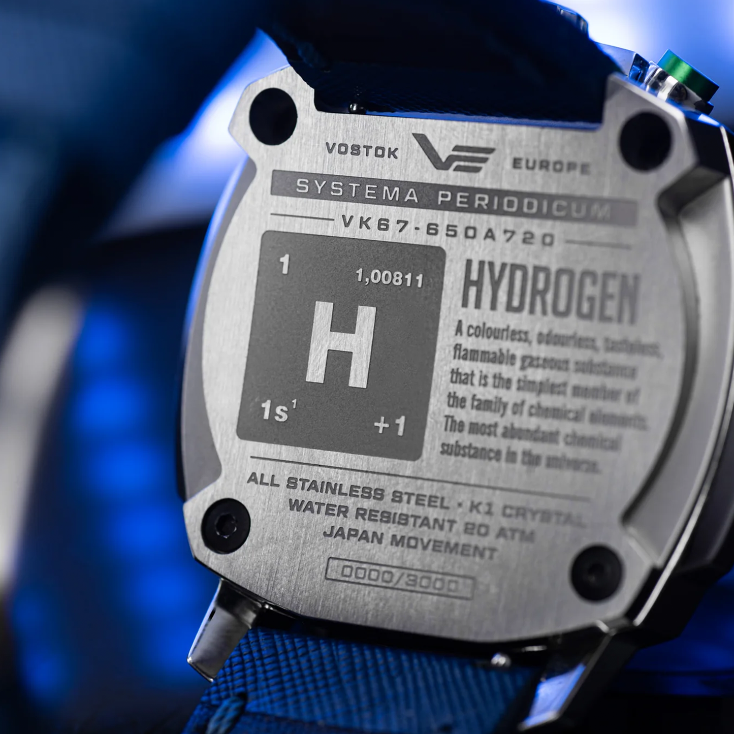 Vostok Europe Systema Periodicum "Hydrogen" VK67-650A720 Watch