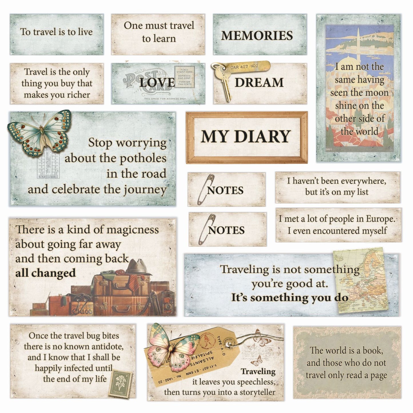 Ciao Bella Paper Eastern Journey 6"x6" Fussy Cut Pad