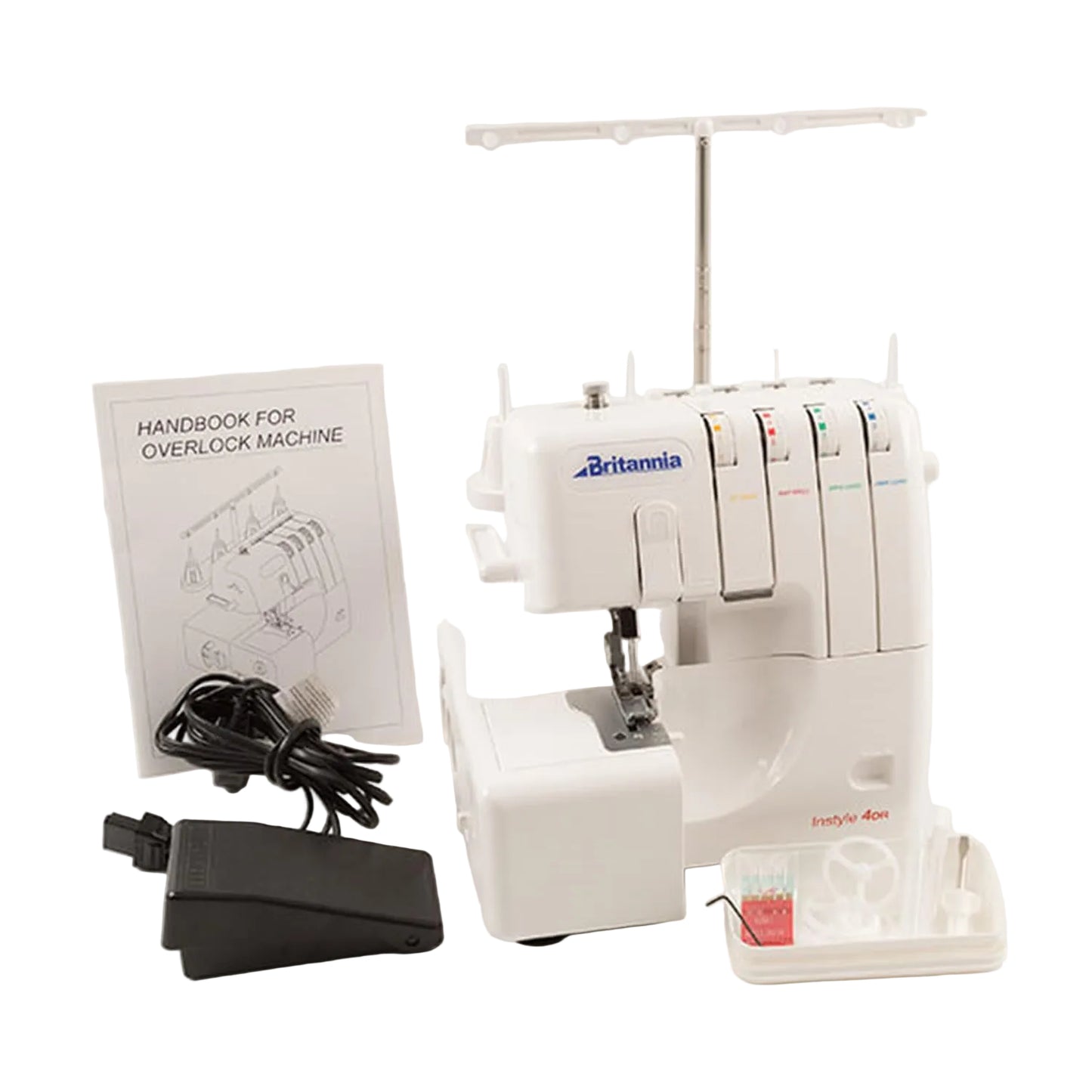 Britannia 4DR Overlocker Machine - 2, 3 & 4 Thread Overlocker with Differential Feed