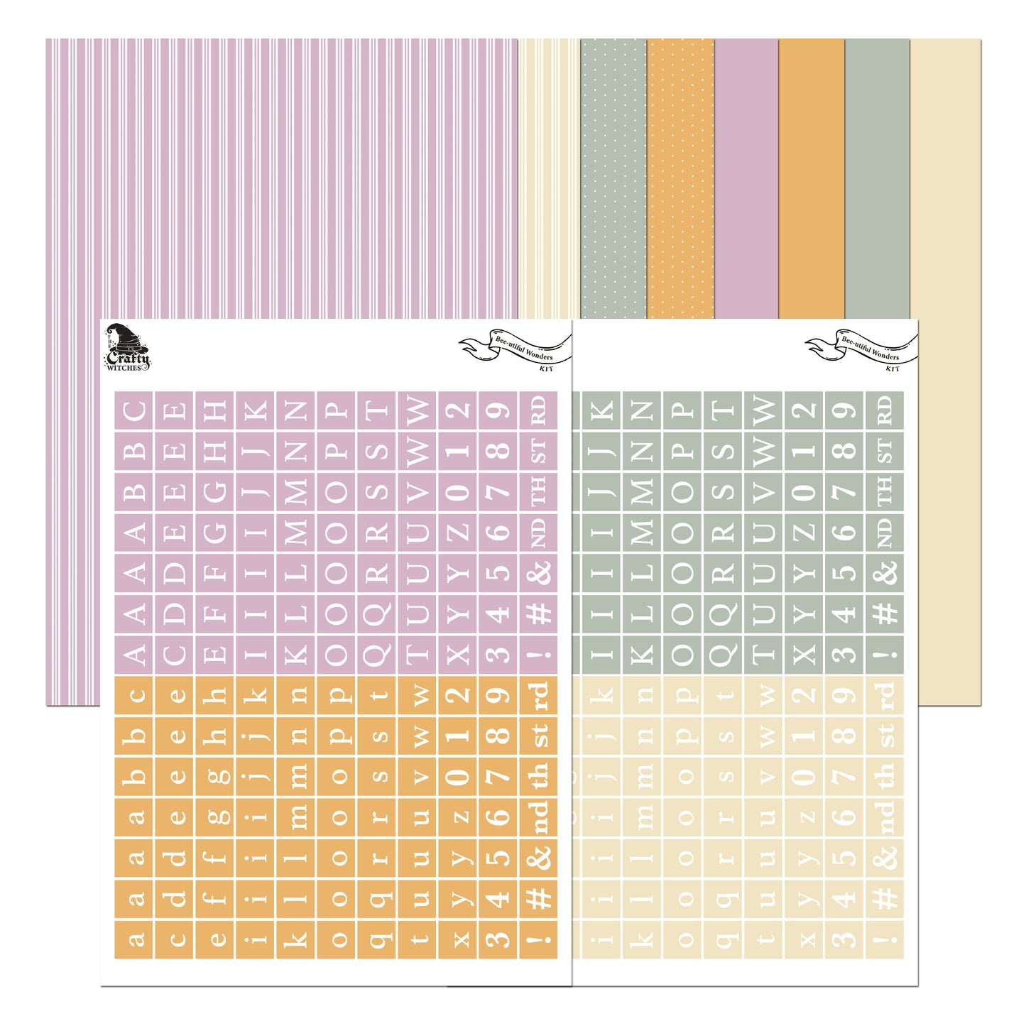 The Crafty Witches Bee-utiful Wonders Digital Collection | FREE Crafting Download