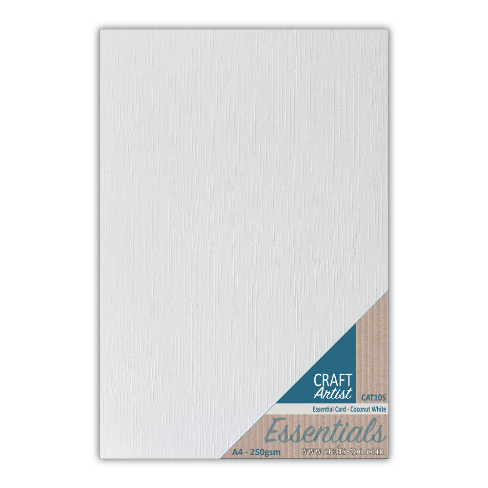 Craft Artist Coconut White Essential Card - 10 Sheets