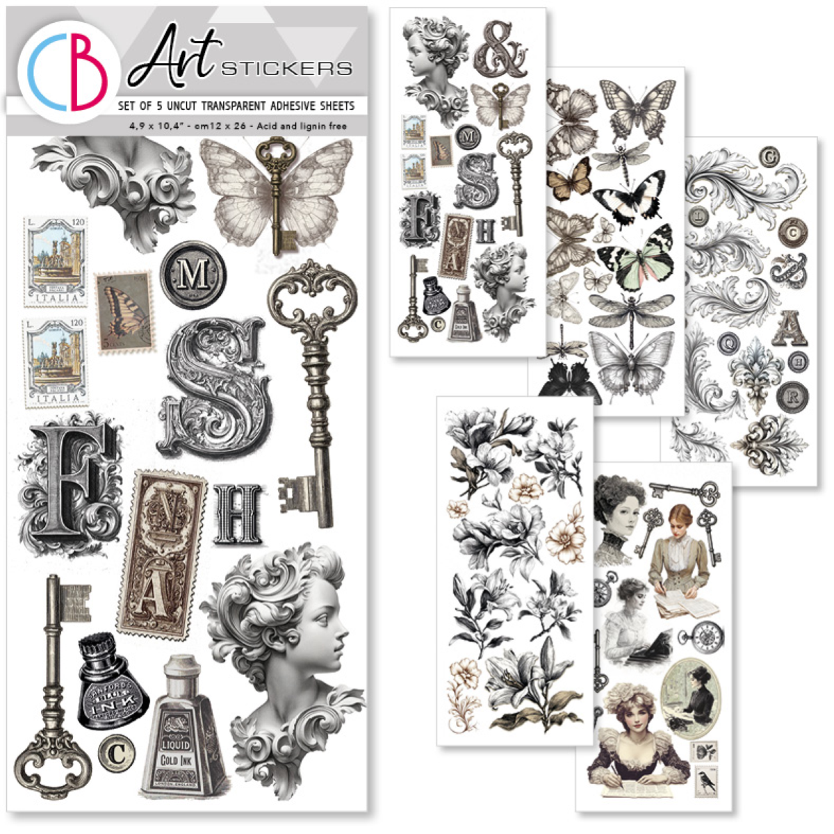 Ciao Bella Paper Typographic Sticker Collection