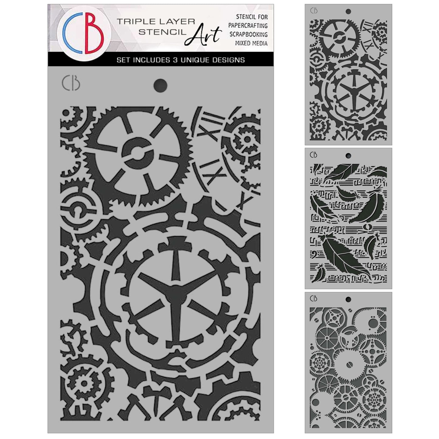 Ciao Bella Paper Typographic Triple Layer Stencil Collection