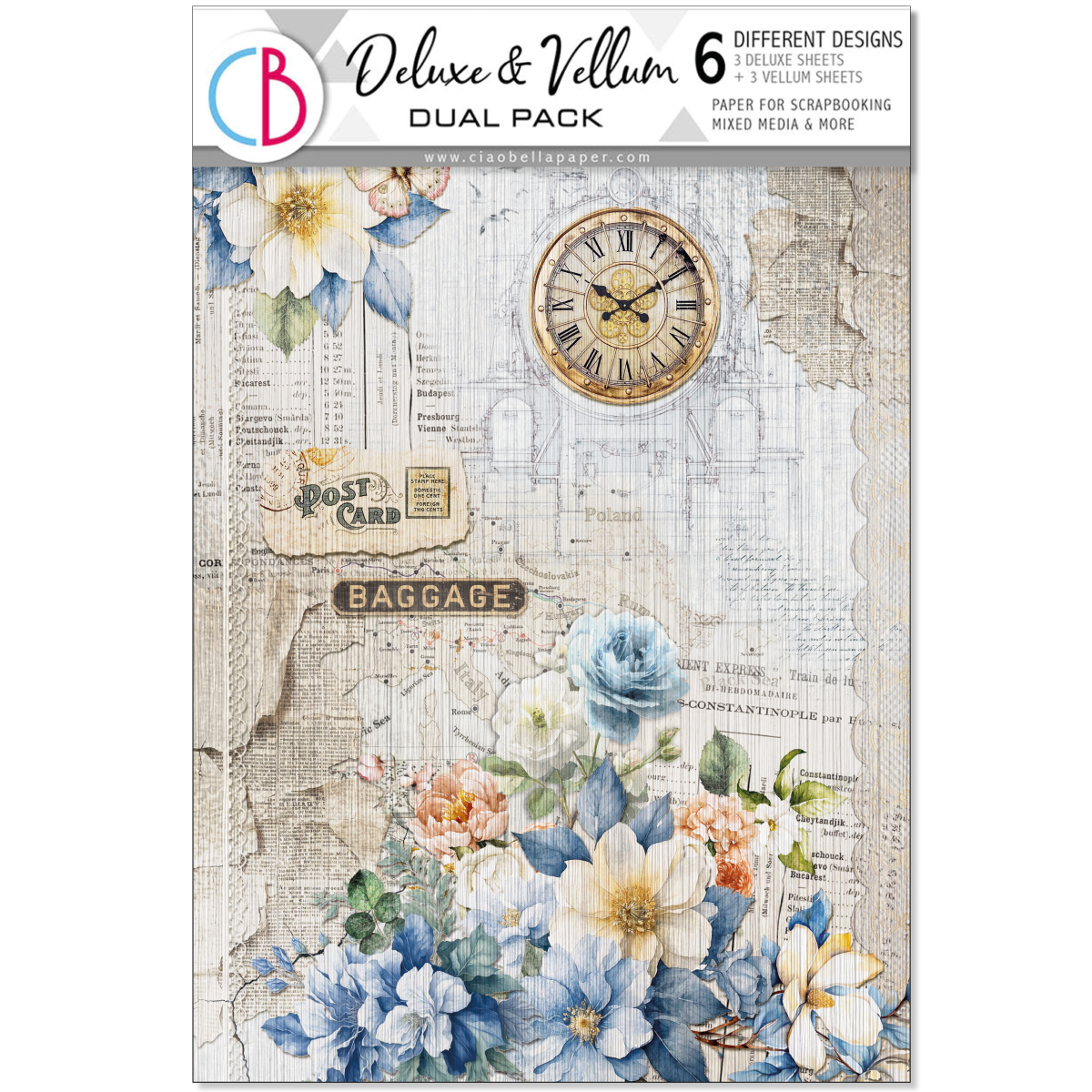 Ciao Bella Paper Eastern Journey A4 Deluxe & Vellum Selection
