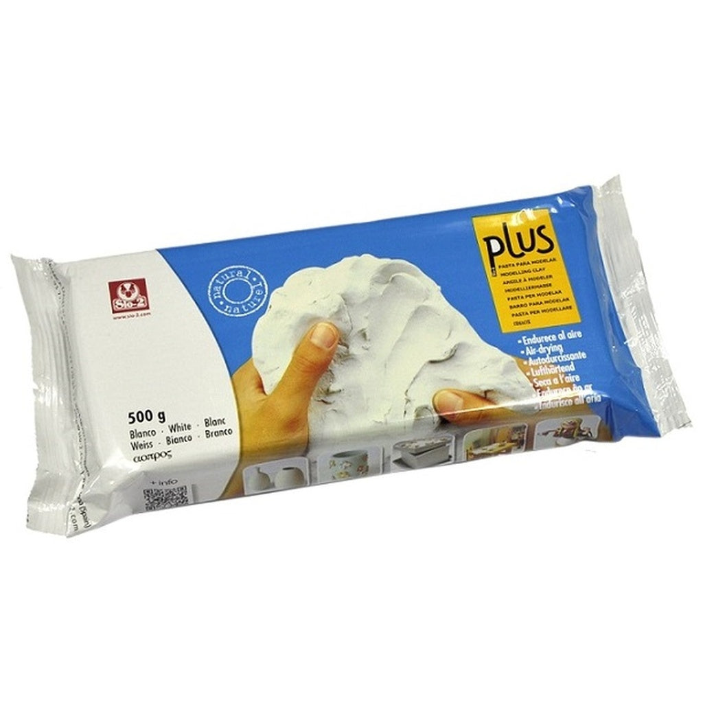 SIO-2 PLUS Natural White Self-hardening Clay (500g)