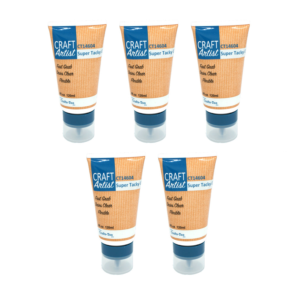 Craft Artist Super Tacky Always Ready Glue - 120m x 5