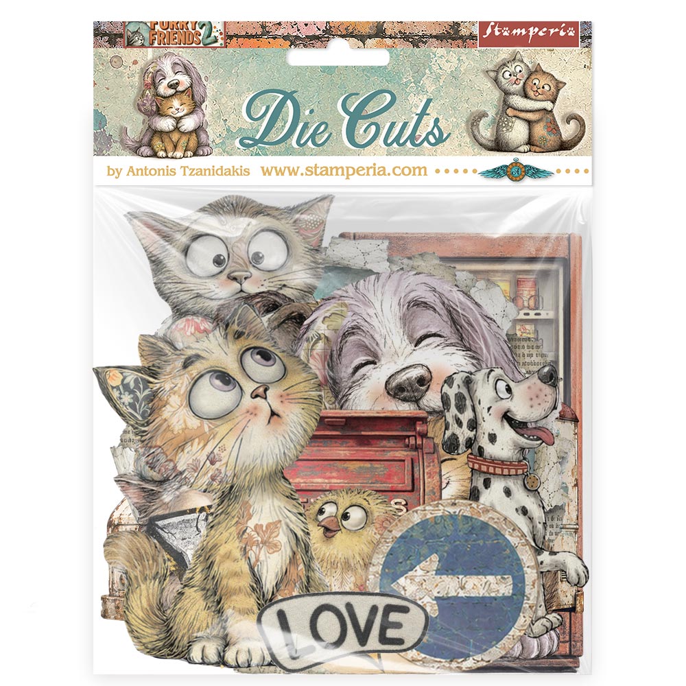 Stamperia Furry Friends 2 Die Cuts