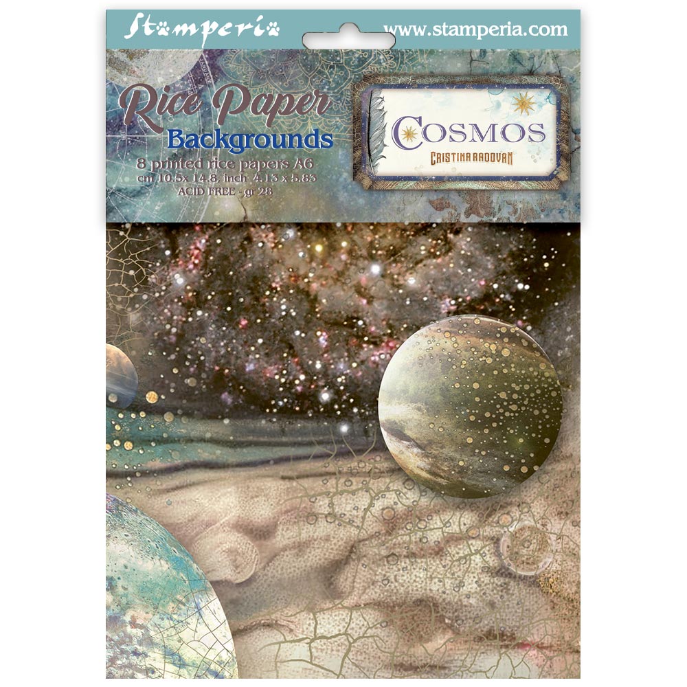 Stamperia Cosmos Rice Paper Selection
