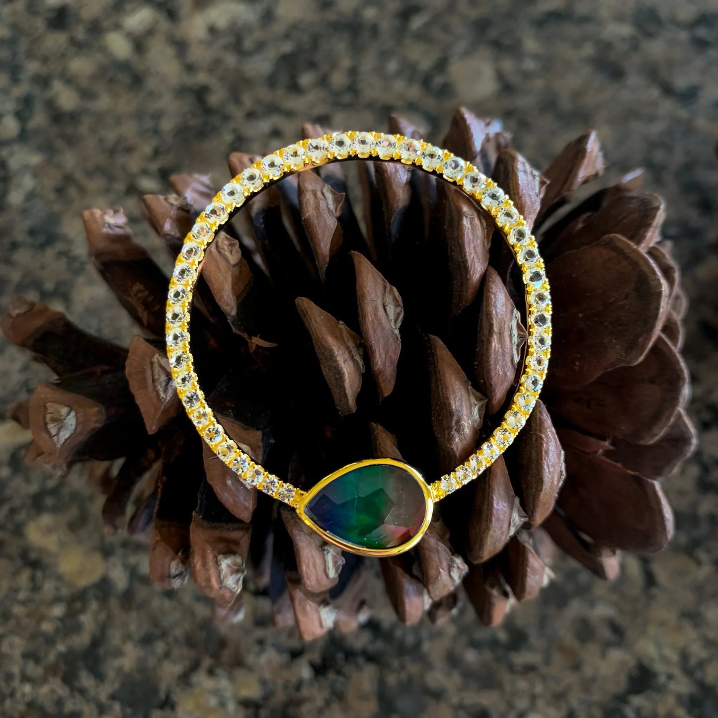 Canadian Ammolite Gems by Kenneth Bradley ‘Elowen’ Pendant