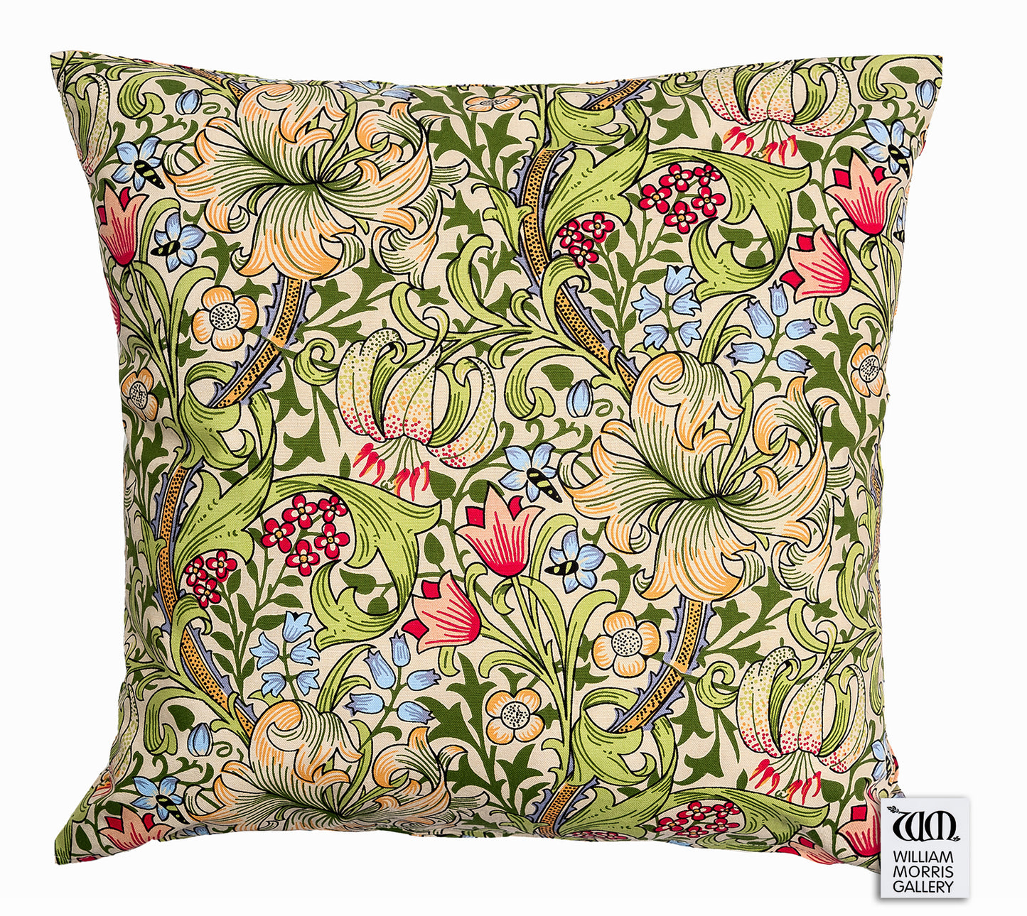 William Morris Gallery Filled Cushion 45cm - Golden Lily