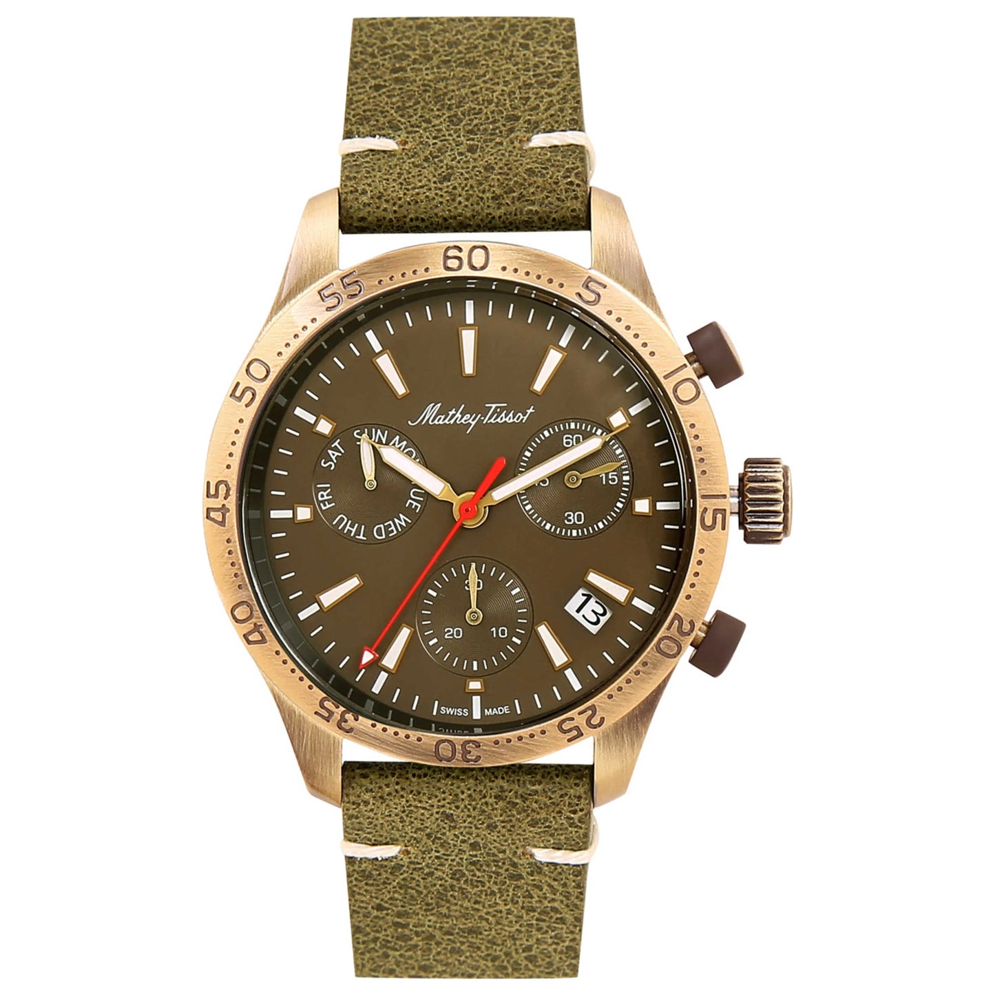Mathey Tissot Type 22 Chrono H1822CHLBR Brown Watch