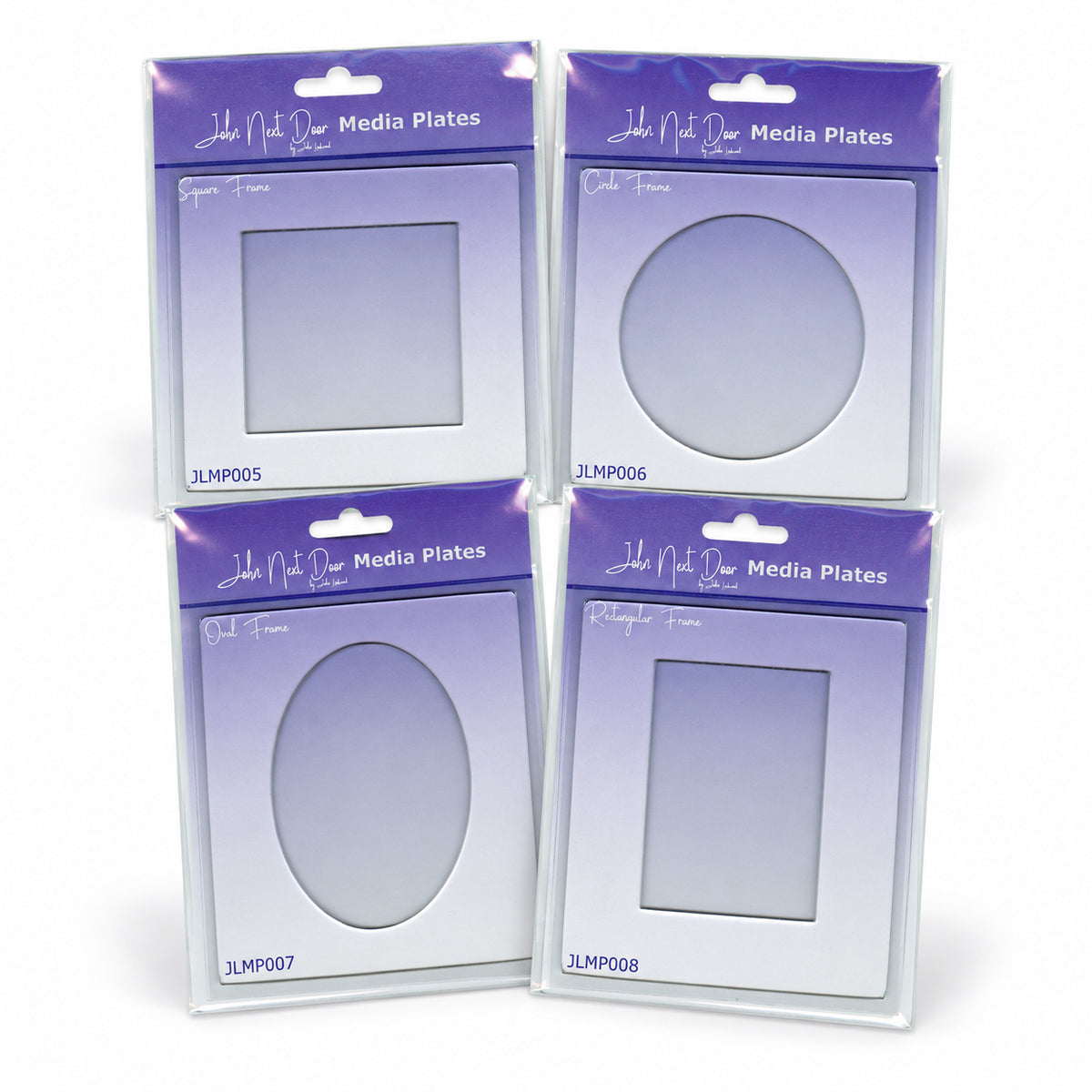 John Next Door Media Plate Frames - Circle, Square, Oval & Rectangle - HALF PRICE OFFER