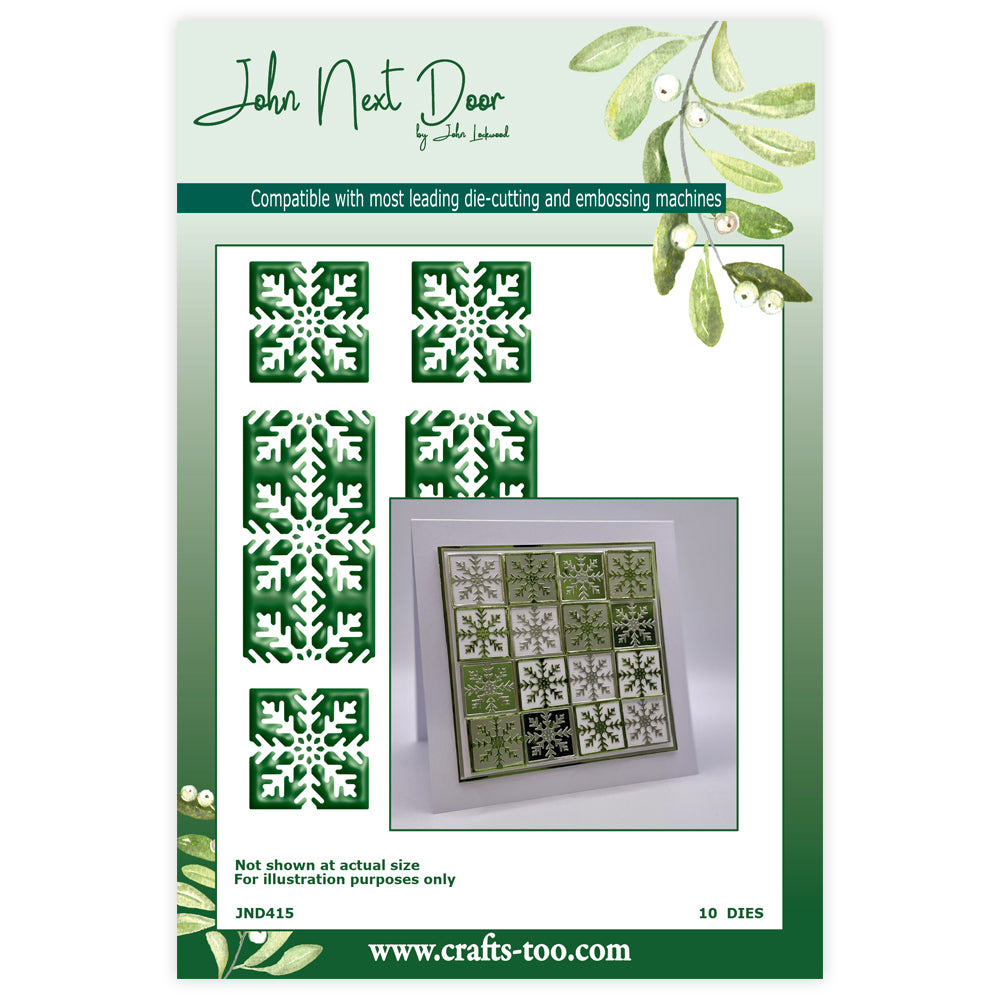 NEW! John Next Door - Sam's Snowflakes Squares - Half Price