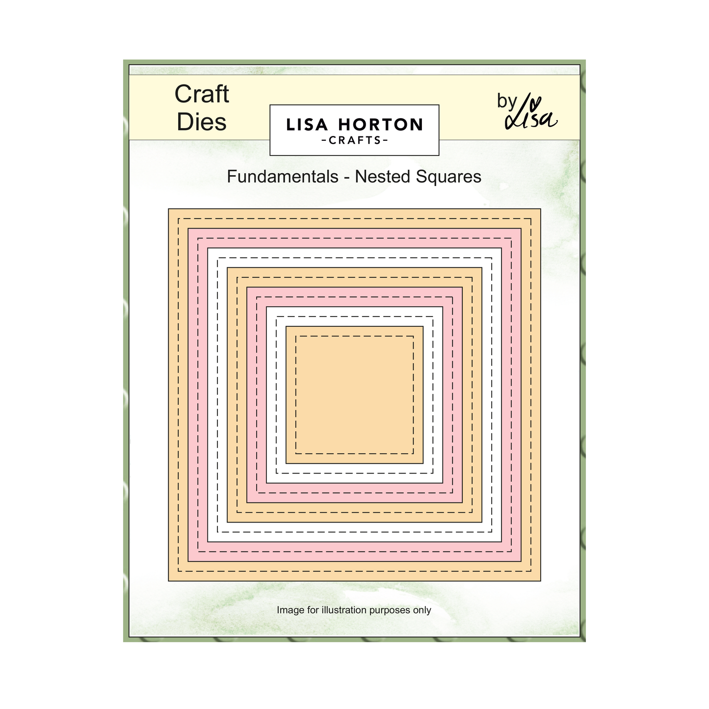 Lisa Horton Crafts Fundamentals Die Set - Nested Squares (7 Dies)