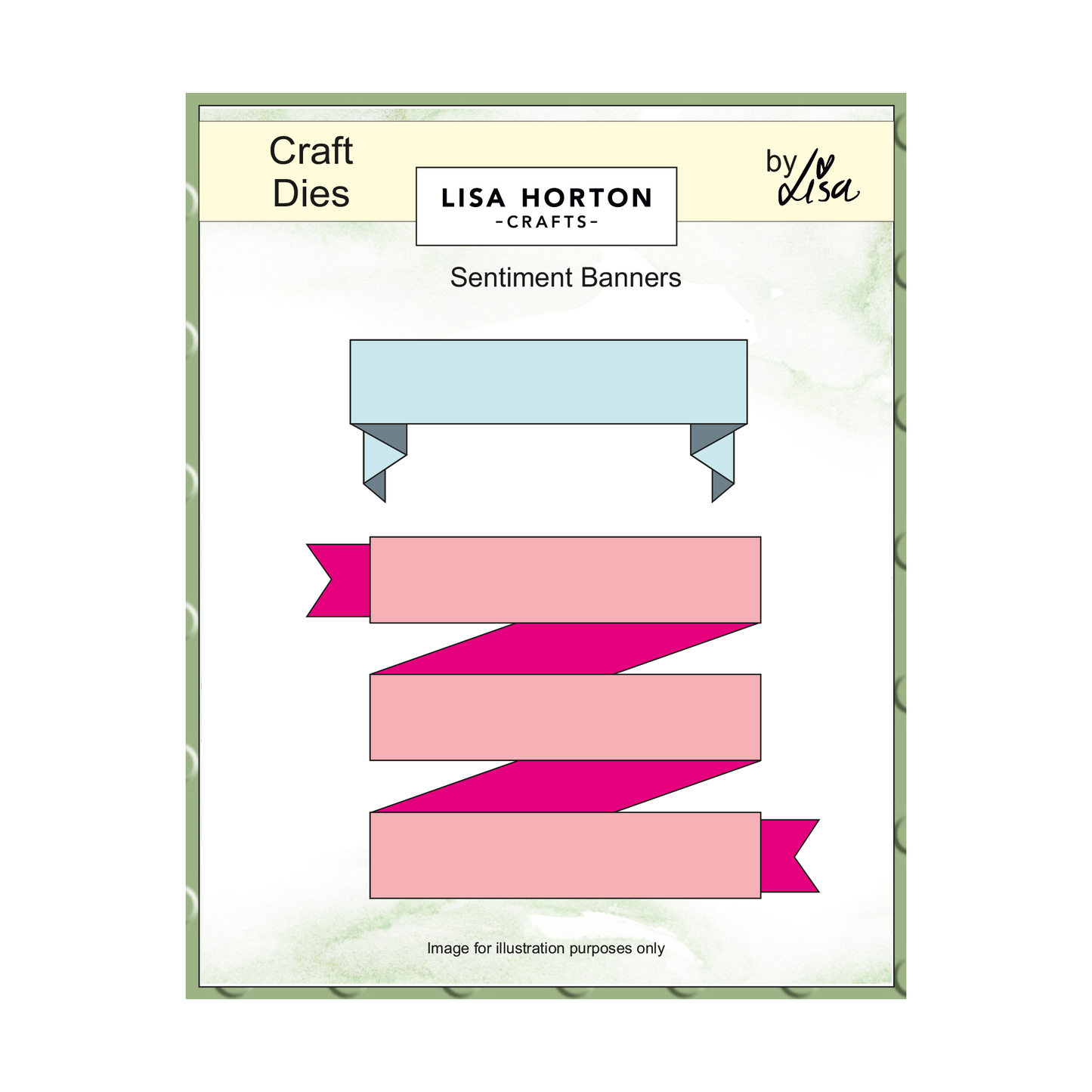 Lisa Horton Crafts Sentiment Banners Die Set