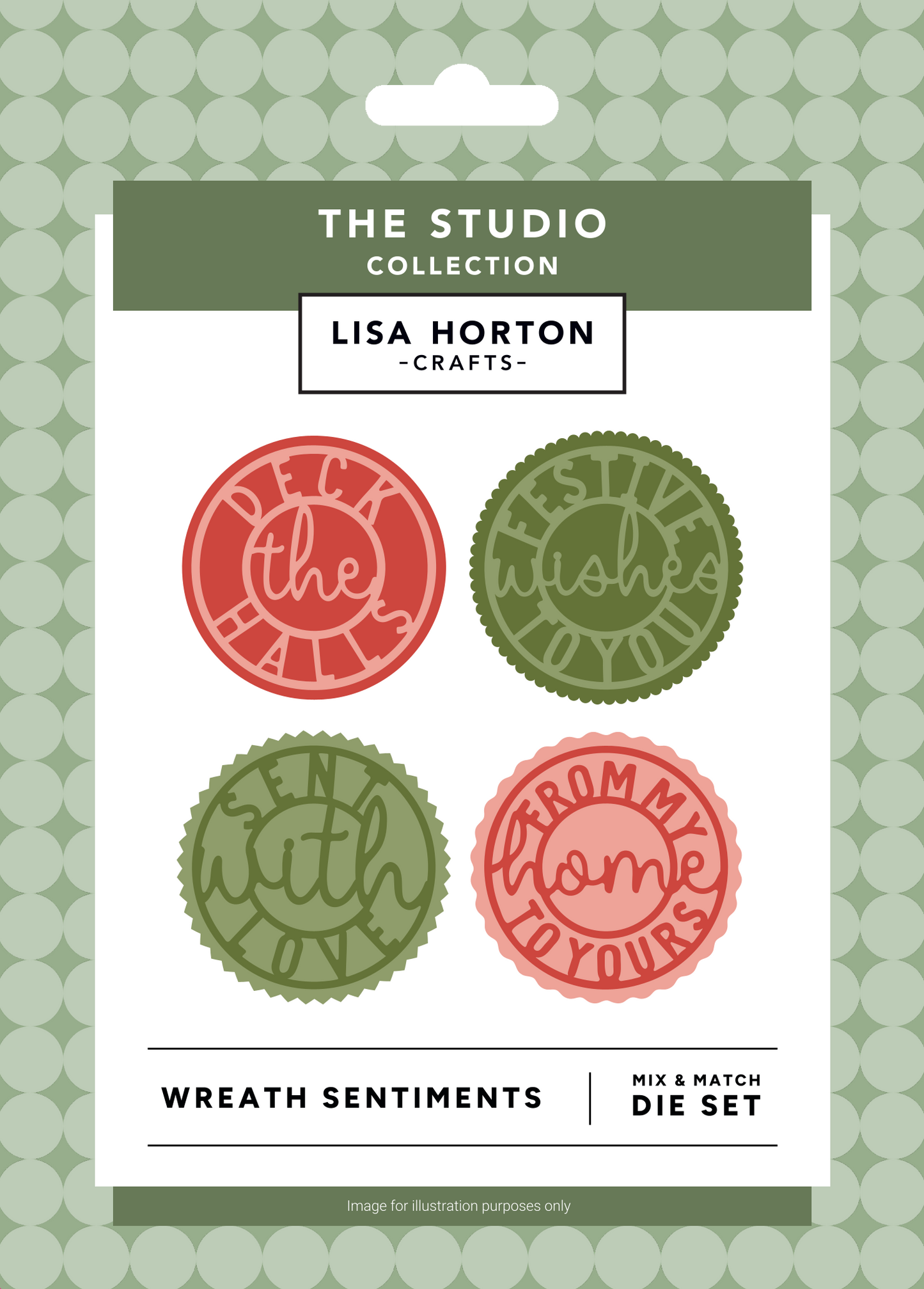 Lisa Horton Crafts Wreath Sentiments Mix & Match Die Set