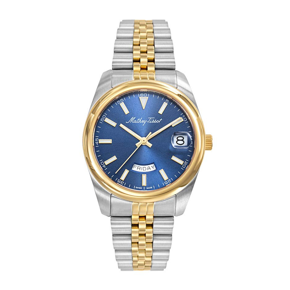 Mathey Tissot Mathy Day-Date Blue (Gold style) Watch