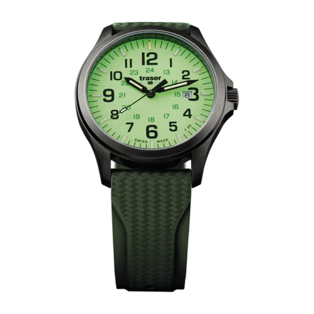 Traser P67 Officer Pro GunMetal Lime Watch
