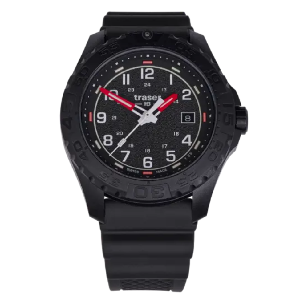 Traser P96 OdP Colour Black 111760 Watch (Rubber Strap)