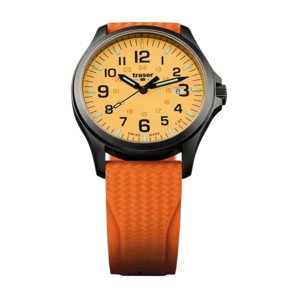 Traser P67 Officer Pro GunMetal 107423 Orange Watch