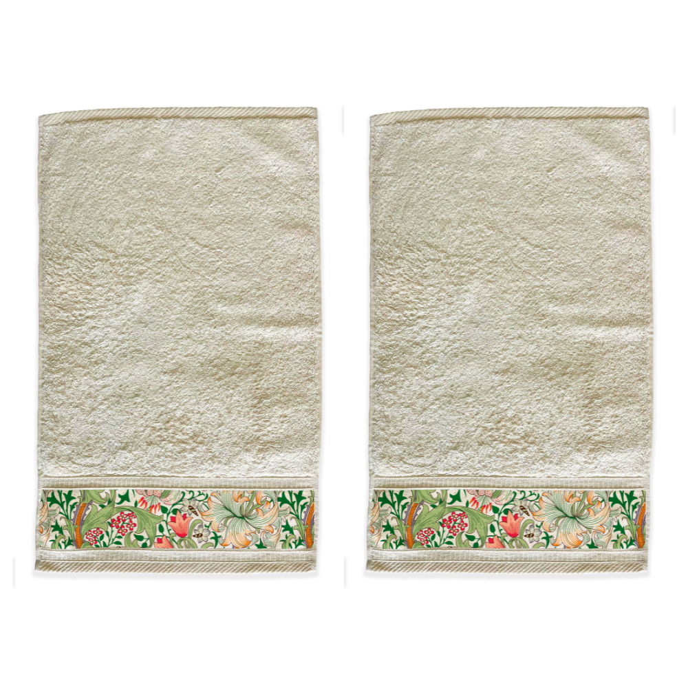 William Morris Gallery Hand Towel & Guest Towel Set - Golden Lily