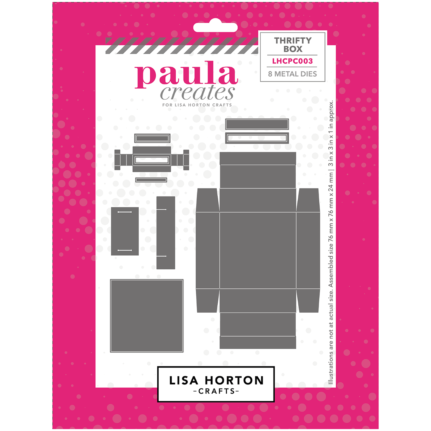 Paula Creates for Lisa Horton Crafts Thrifty Box Die Set