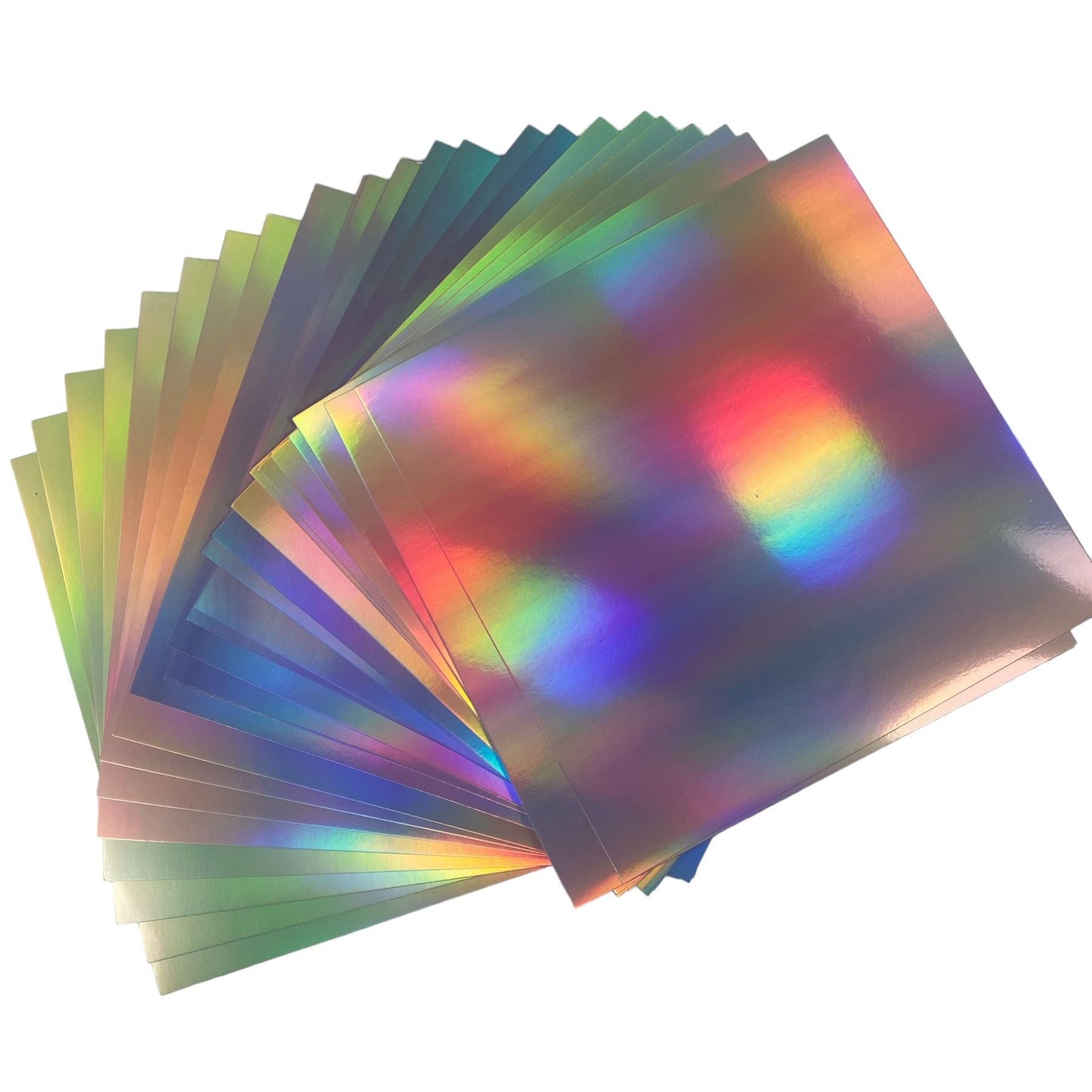 Lisa Horton Crafts 12" x 12" Rainbow Satin Holographic Cardstock 300GSM