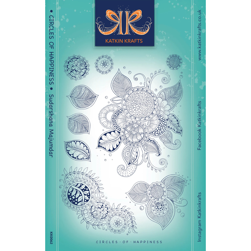 Katkin Krafts Circles Of Happiness A5 Clear Stamp Set