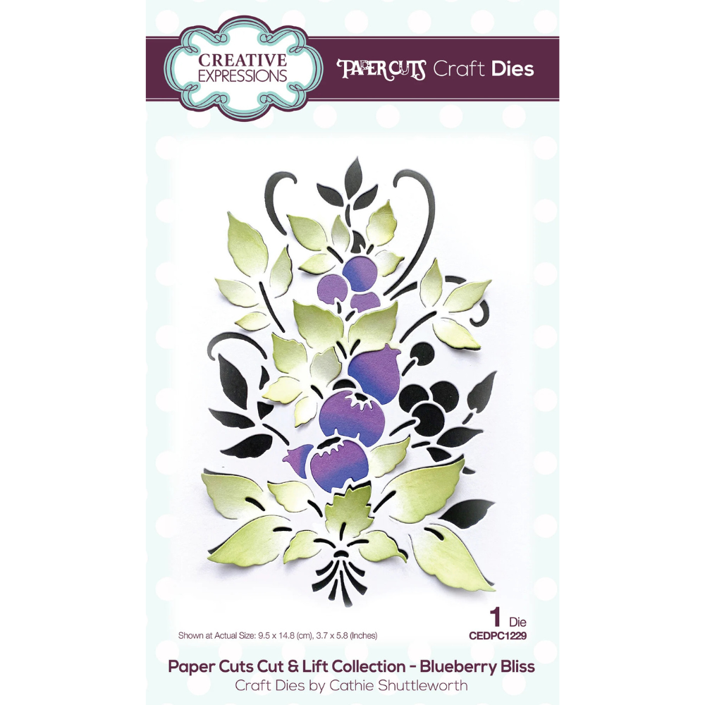 Creative Expressions Paper Cuts Die by Cathie Shuttleworth Cut & Lift - Blueberry Bliss