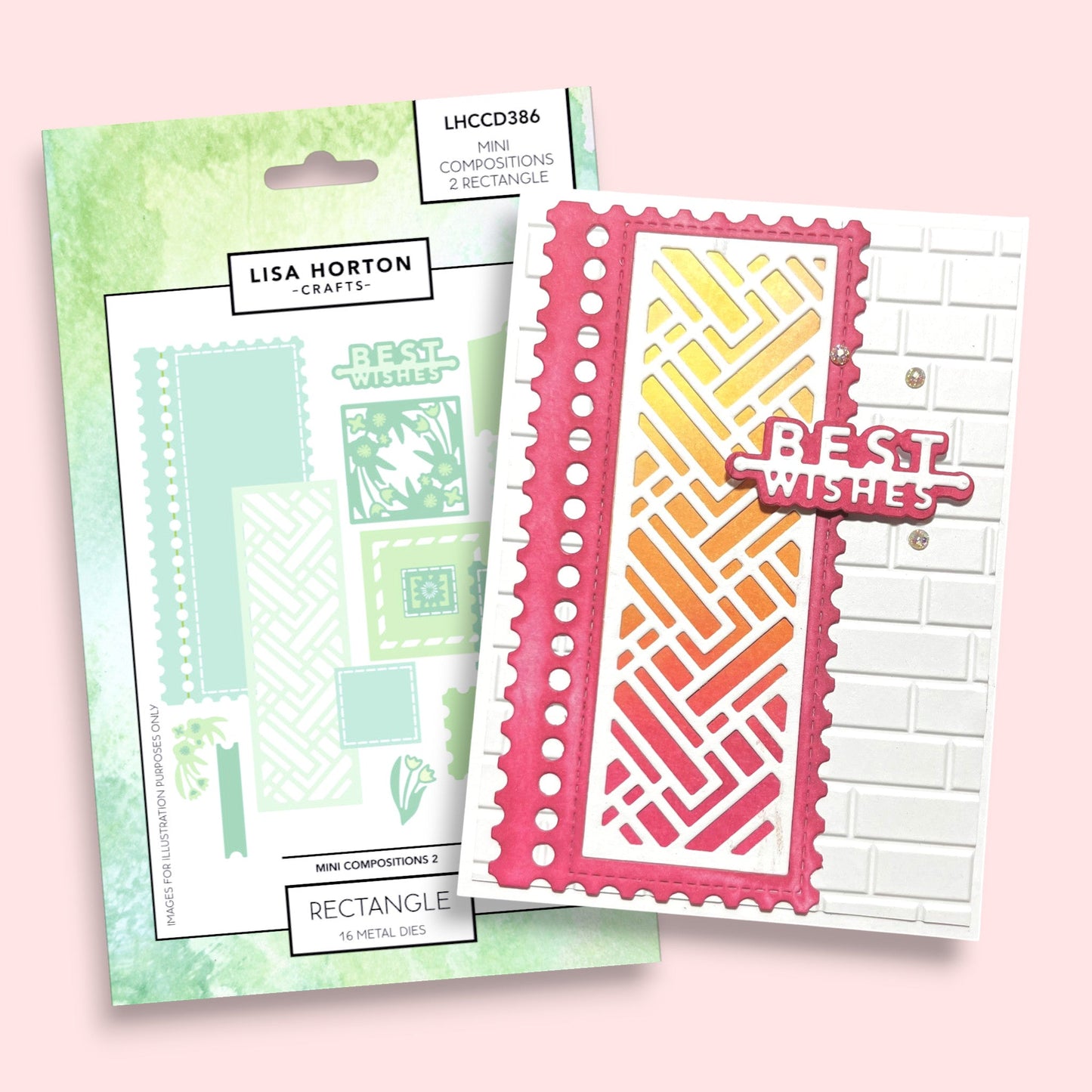 Lisa Horton Crafts Mini Composition Layout Dies - Set B (Rectangle)