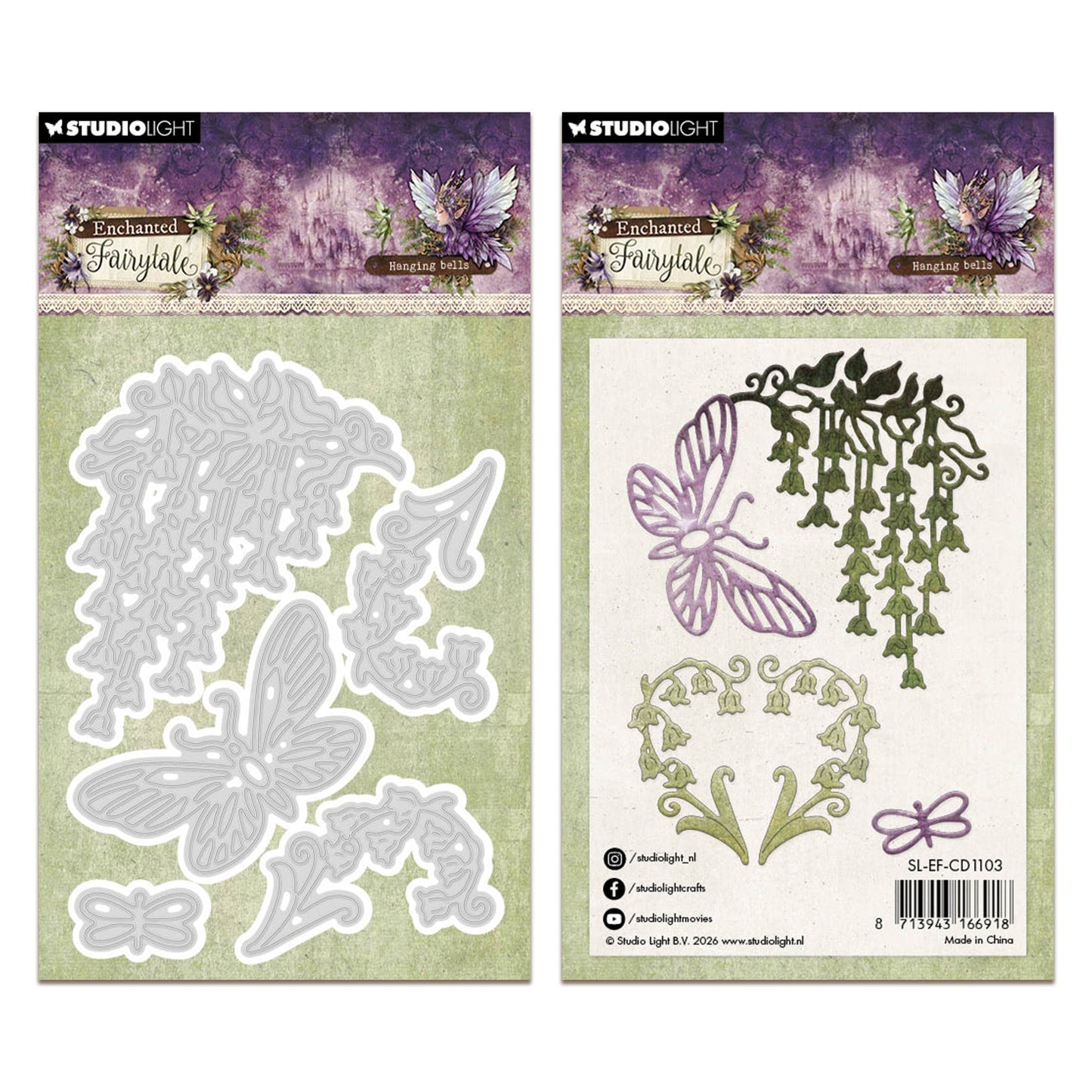 Studio Light Enchanted Fairytale Cutting Dies Hanging Bells - 5 Pieces