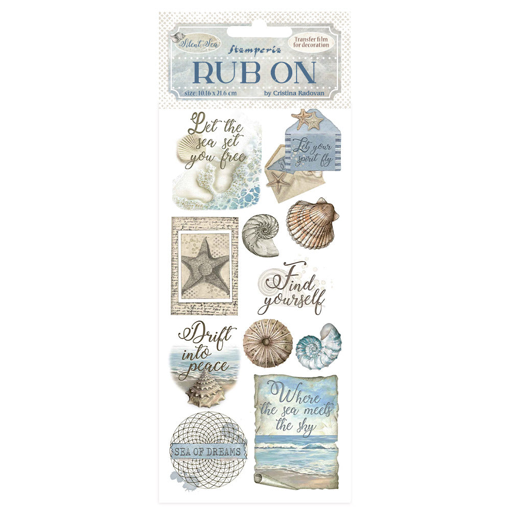 Stamperia Silent Sea Shells Rub-ons