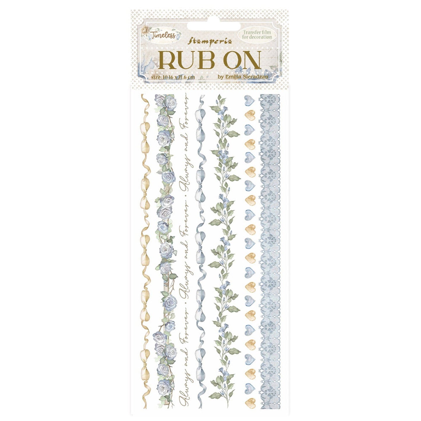 Stamperia Timeless Rub-on Stripes
