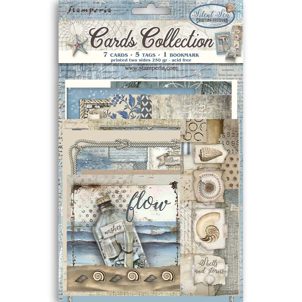 Stamperia Silent Sea Cards Collection