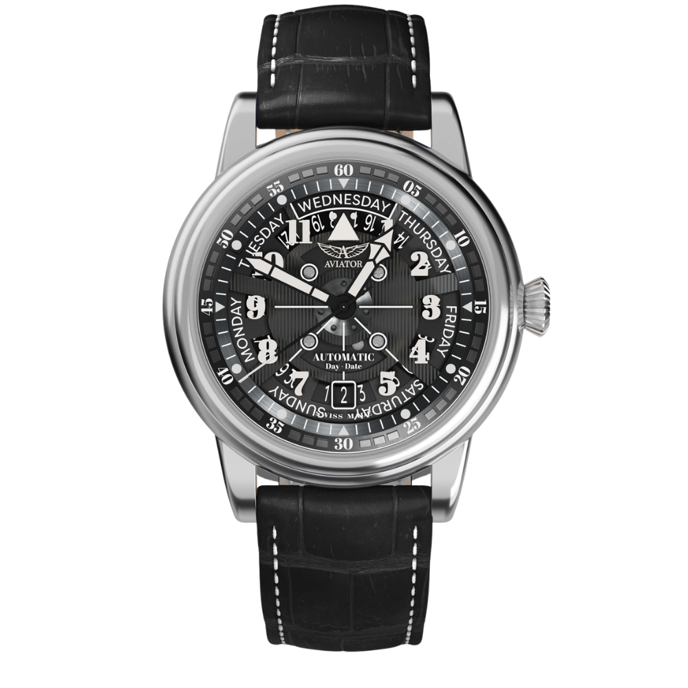 Aviator Douglas Day-Date MECA-41 V.3.36.0.284.4 Automatic Watch