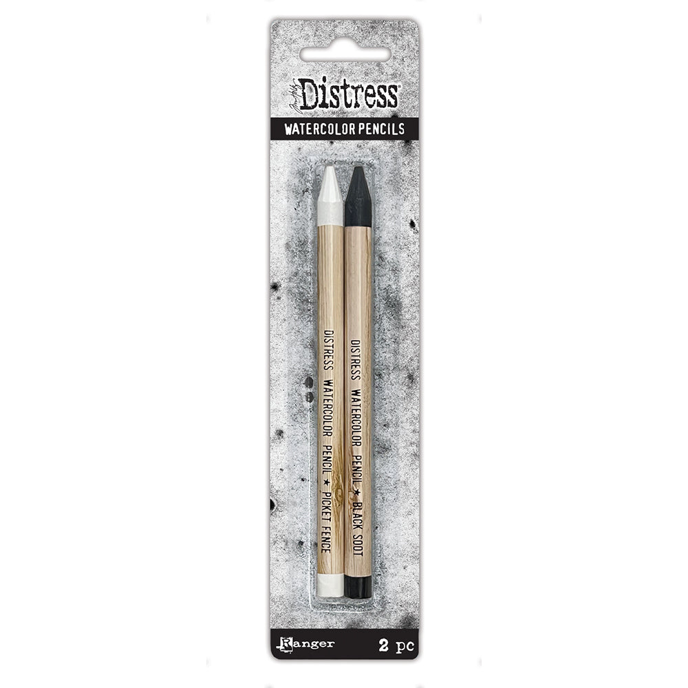 Tim Holtz Distress Watercolour Pencils - Black & White