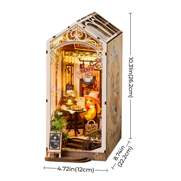 Rolife Holiday Cafe - DIY Book Nook Shelf Insert - TGB15