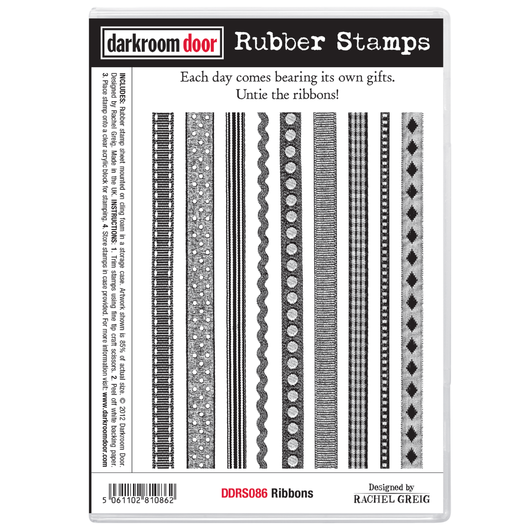 Darkroom Door Rubber Stamp Set - Ribbons