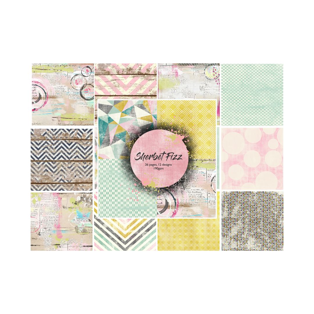 Funky Fossil Sherbet Fizz 8x8 Paper Pad