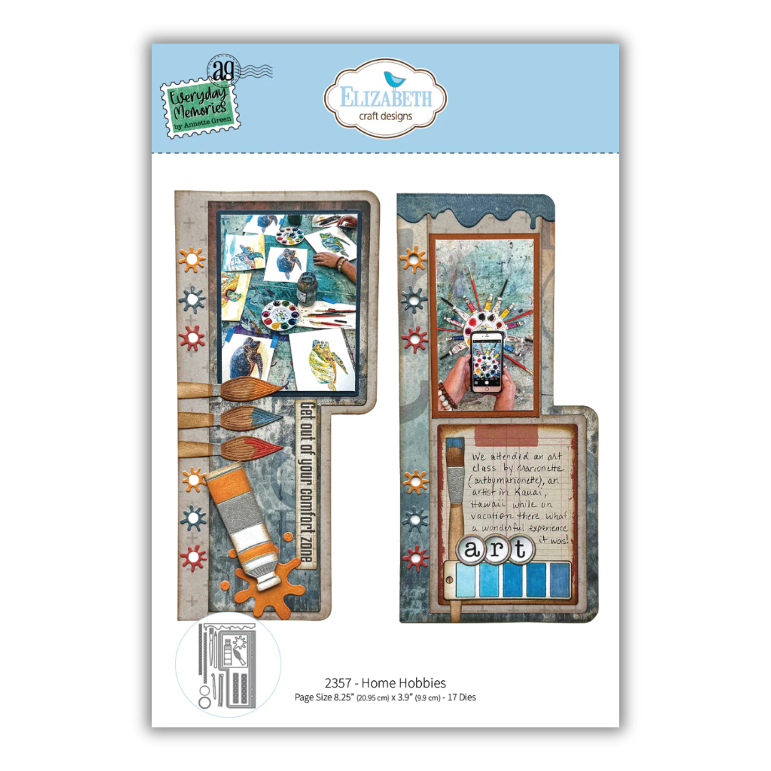 Elizabeth Craft Designs Home Hobbies Die Set - 17 Dies