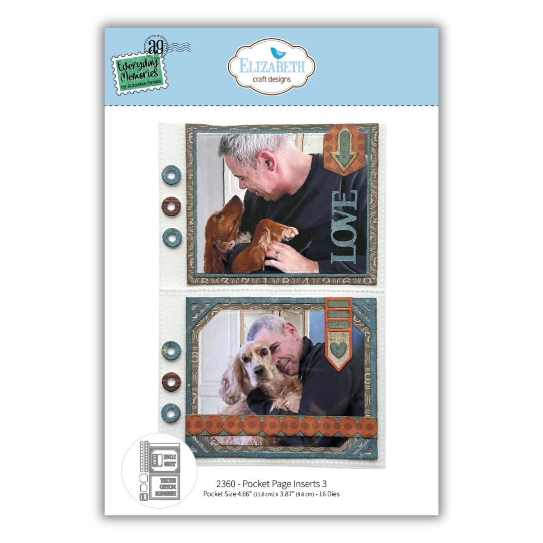 Elizabeth Craft Designs Pocket Page Insert 3 Die Set - 16 Dies
