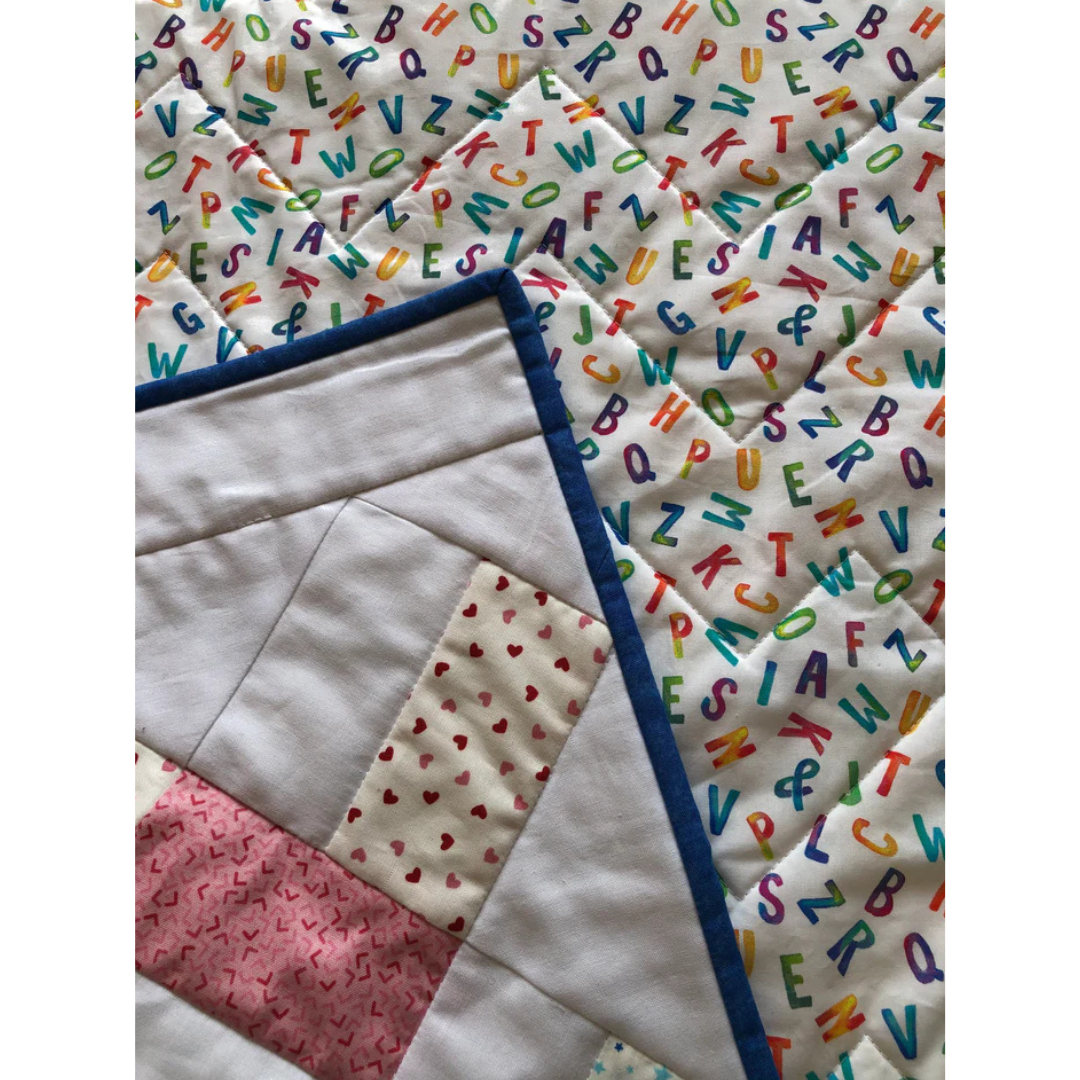 Village Fabrics Rainbow Chevrons Quilt - Wadding & Backing Pack