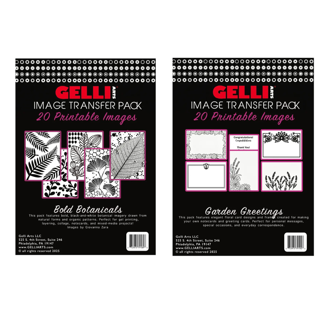 Gelli Arts® Image Transfer "5 x 7" Selection - Set #1