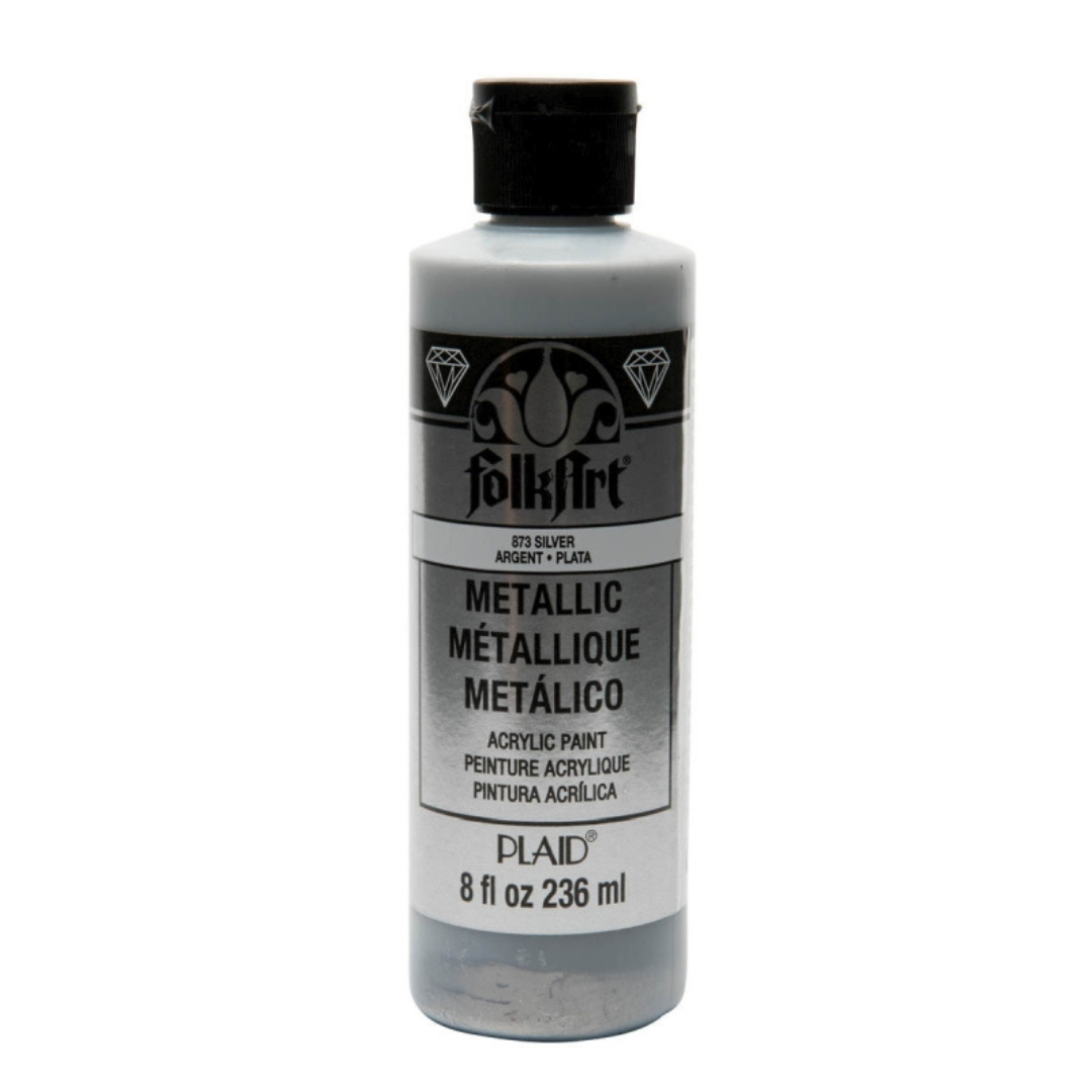 FolkArt Metallic Paint Silver (8oz)
