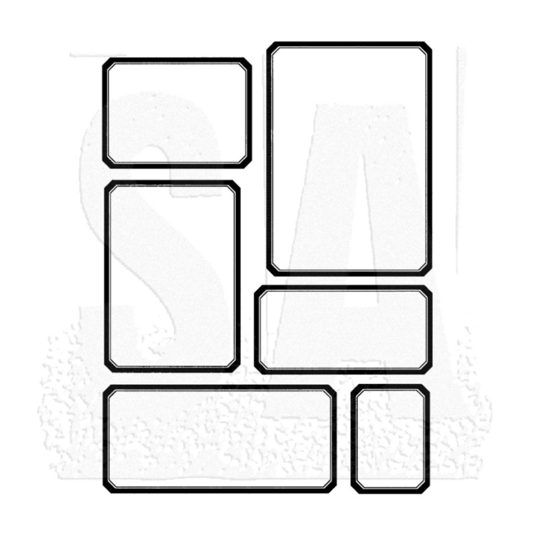 Tim Holtz Stampers Anonymous Cling Stamps - Label Frames