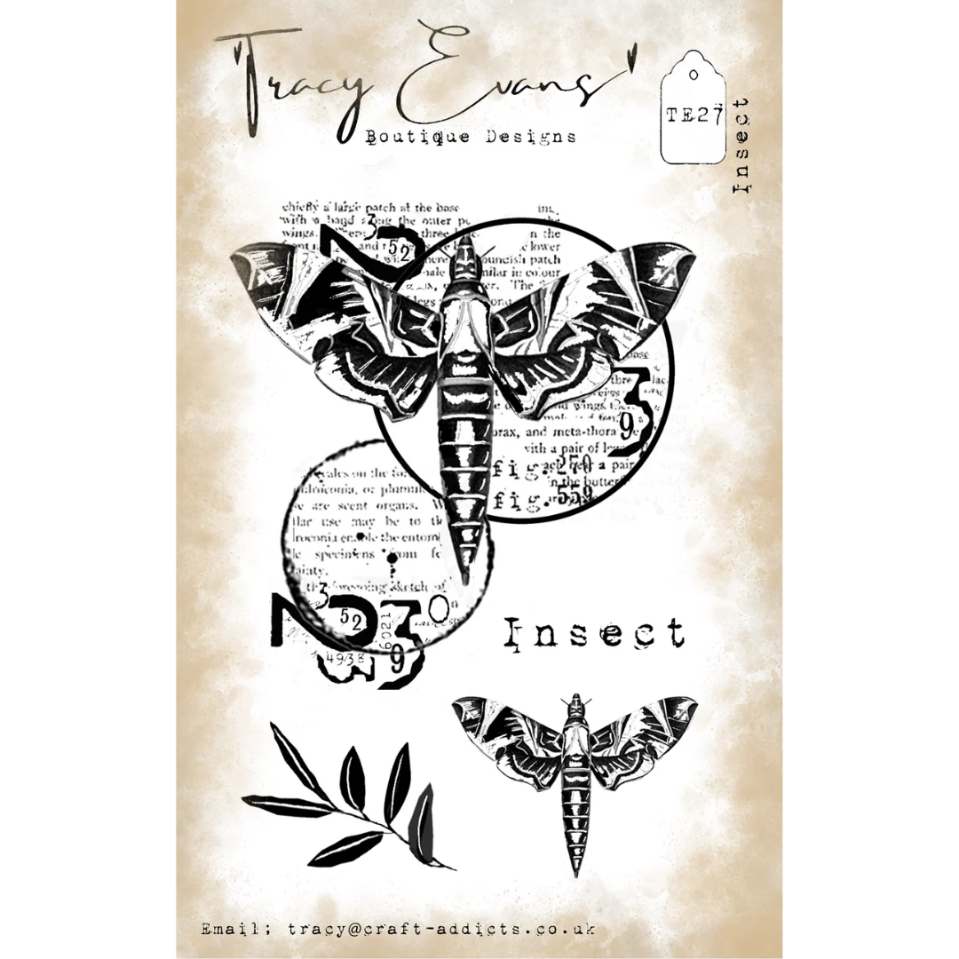 Tracy Evans Insect A7 Stamp Set