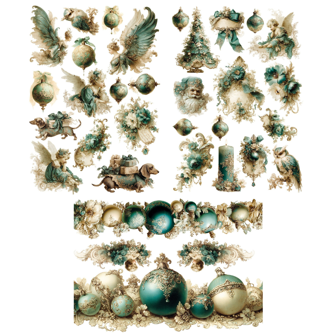 LaBlanche Victorian Christmas Transfer Kit - 3 Sheets